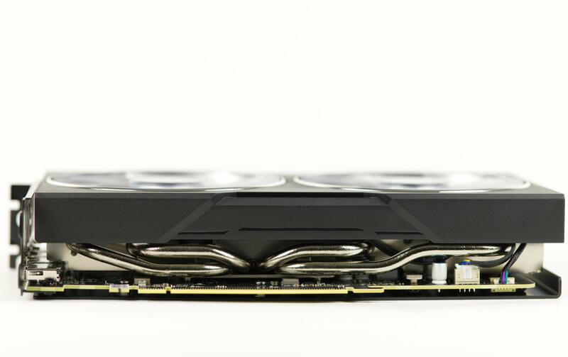 PowerColor Radeon RX 7600 XT Hellhound Seitenansicht PowerColor Radeon RX 7600 XT Hellhound Seitenansicht