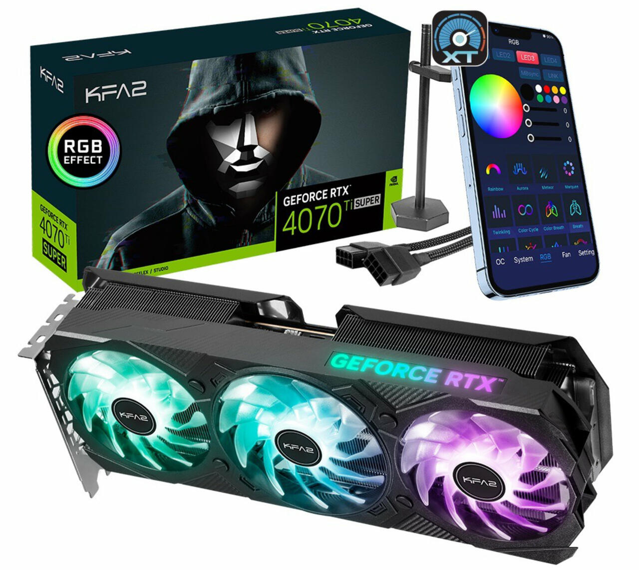 KFA2 GeForce RTX 4070 Ti SUPER EX Gamer 1-Click OC