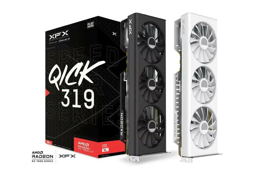 XFX Speedster QICK 319 RX 7800 XT Core White Edition  Bild © Videocardz