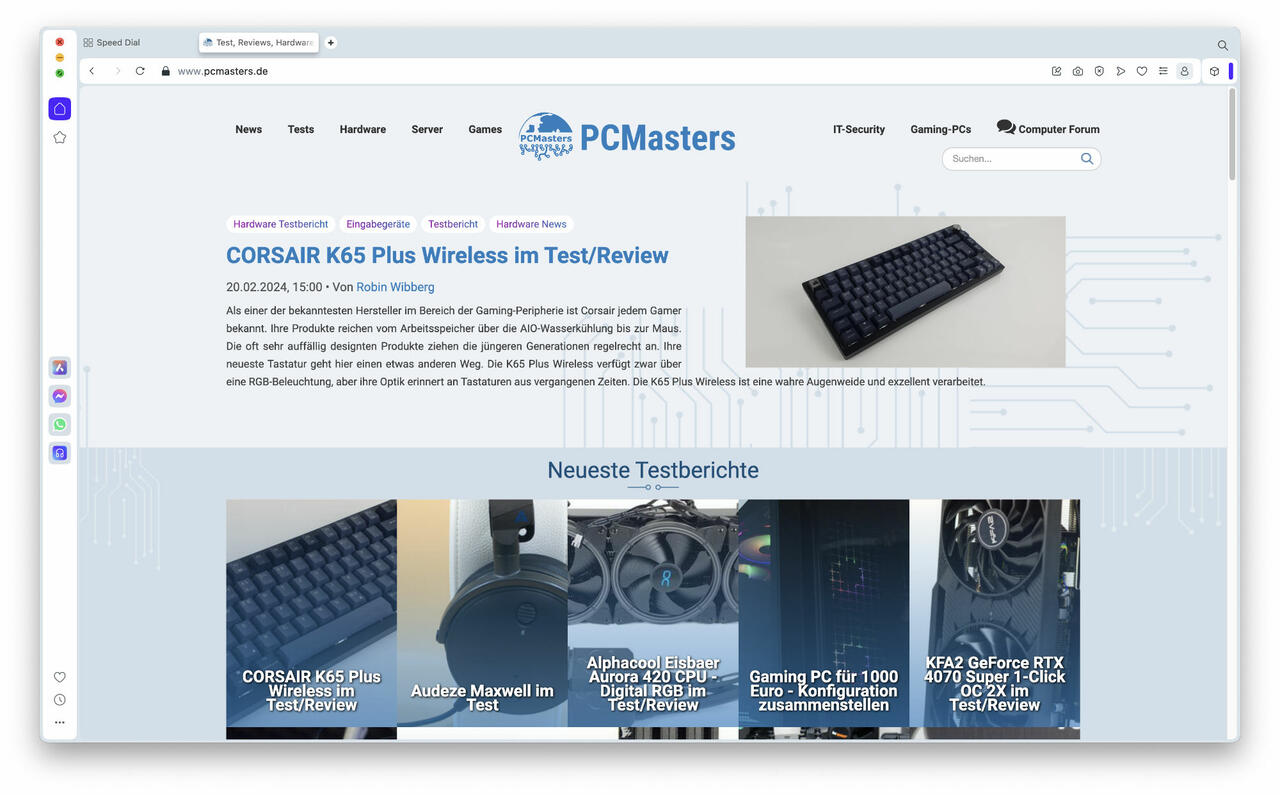 Beste Chromium basierte Browser und Versionen Opera  Bild © PCMasters.de