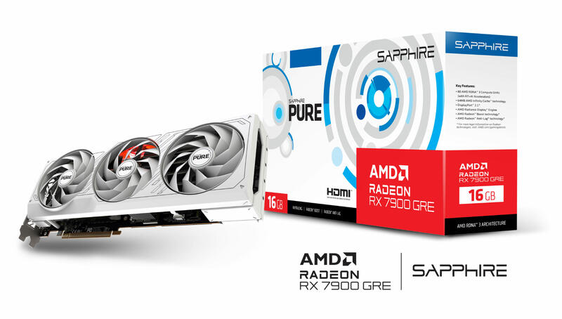 Sapphire Radeon RX 7900 GRE Pure Sapphire Radeon RX 7900 GRE Pure