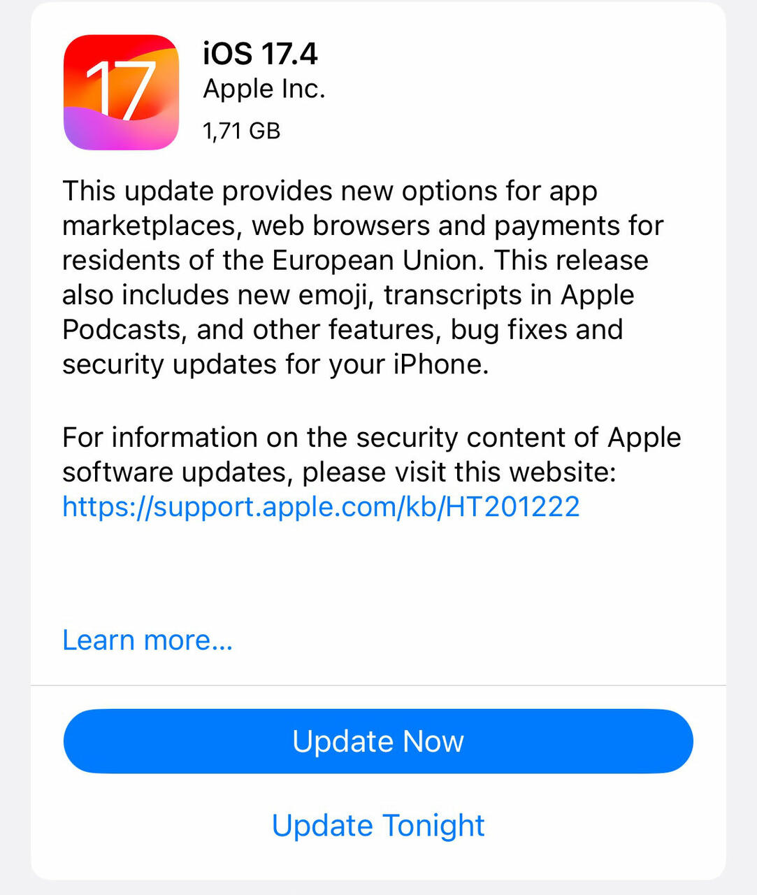 Was ist neu in iOS 17.4?