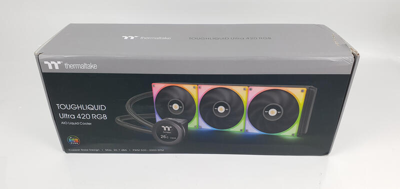 Thermaltake TOUGHLIQUID Ultra 420 RGB - Verpackung Vorne