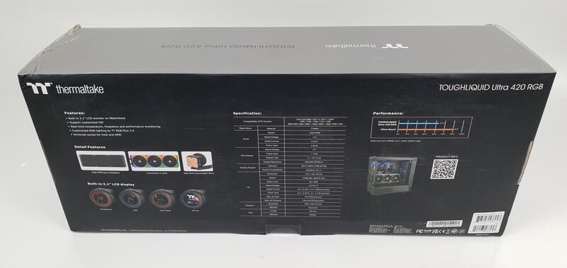 Thermaltake TOUGHLIQUID Ultra 420 RGB - Verpackung hinten