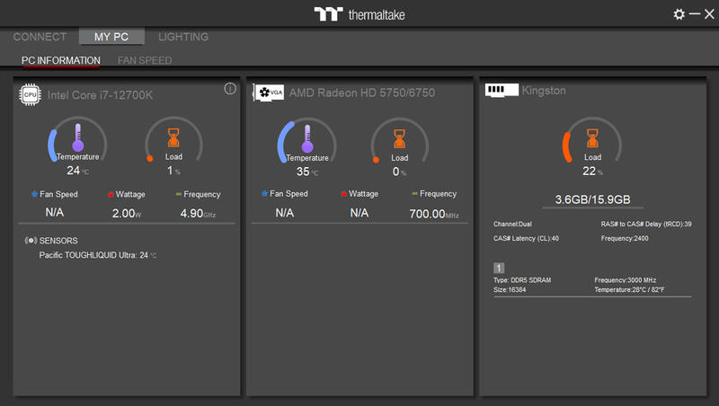 Thermaltake TOUGHLIQUID Ultra 420 RGB - Software