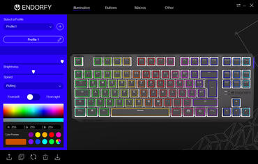 Endorfy Thock TKL Wireless Pudding - Software