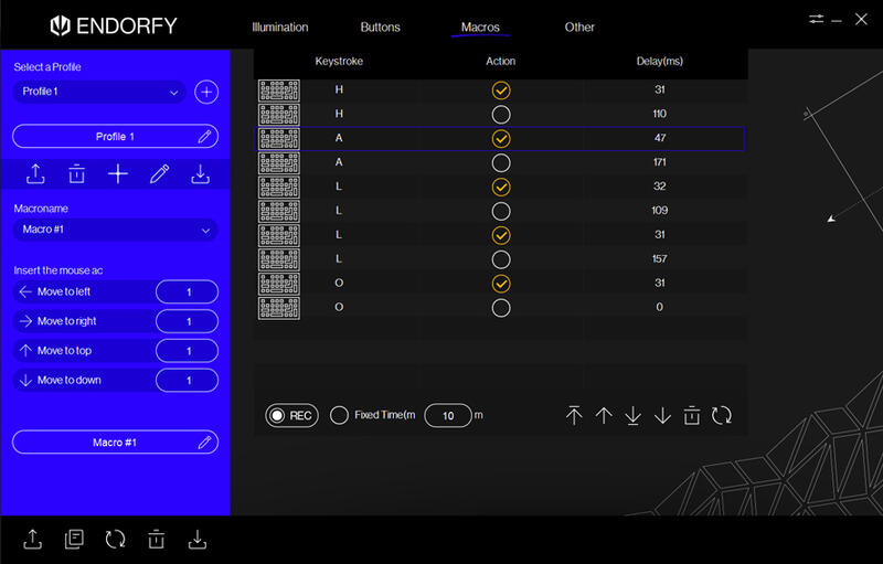 Endorfy Thock TKL Wireless Pudding - Software