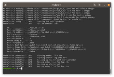 Pop!OS Kernel 6.8