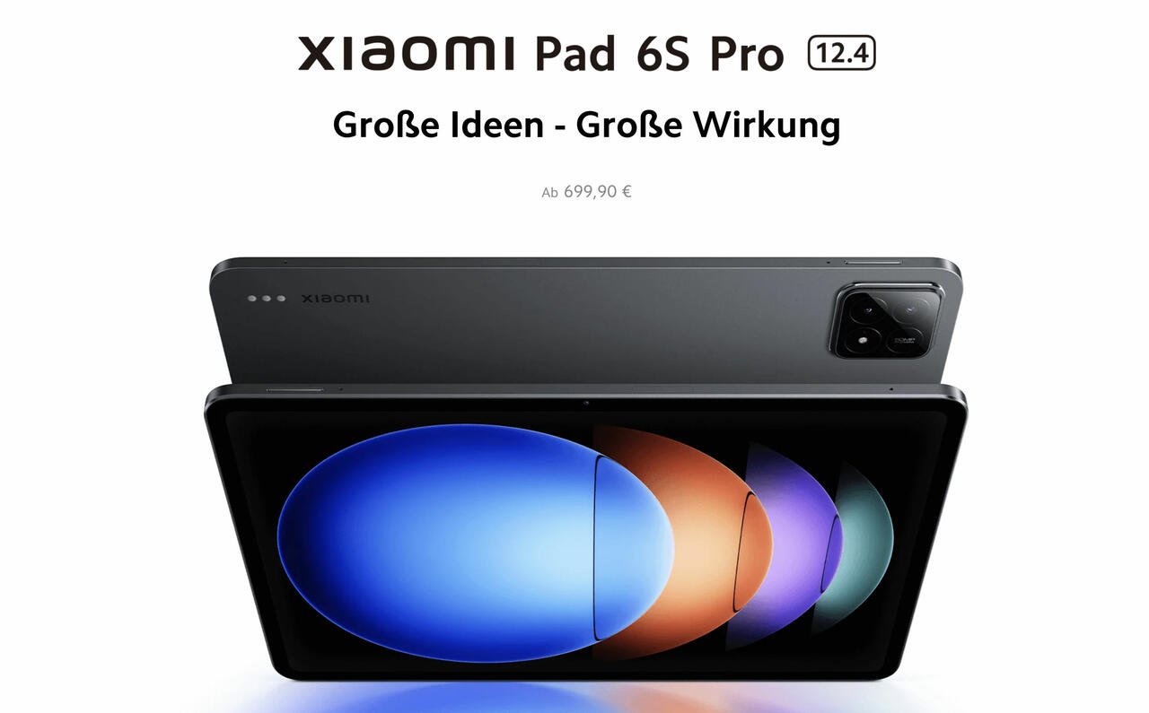 Xiaomi Pad 6S Pro 12.4 Verkaufgsstart  Bild © Xiaomi
