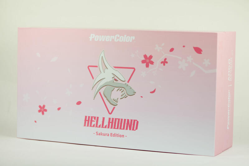 PowerColor Radeon RX 7800 XT Sakura Hellhound Verpackung PowerColor Radeon RX 7800 XT Sakura Hellhound Verpackung