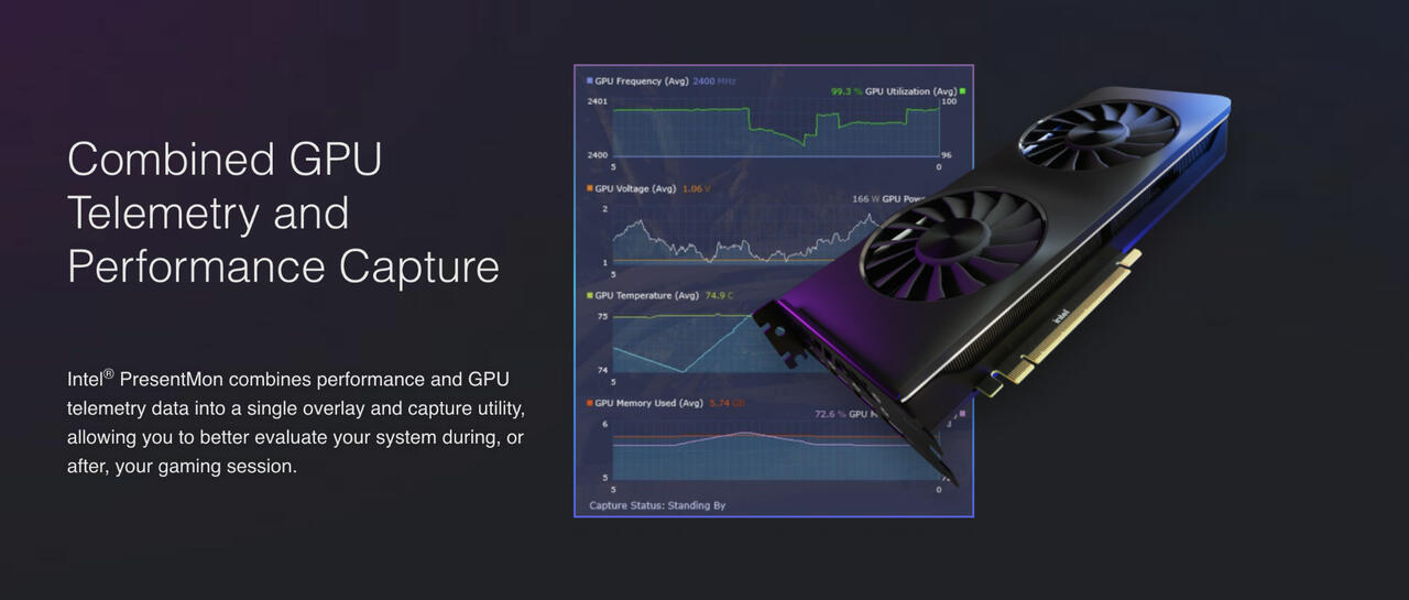 Kostenloses Frame Capture Tool PresentMon  Bild © Intel