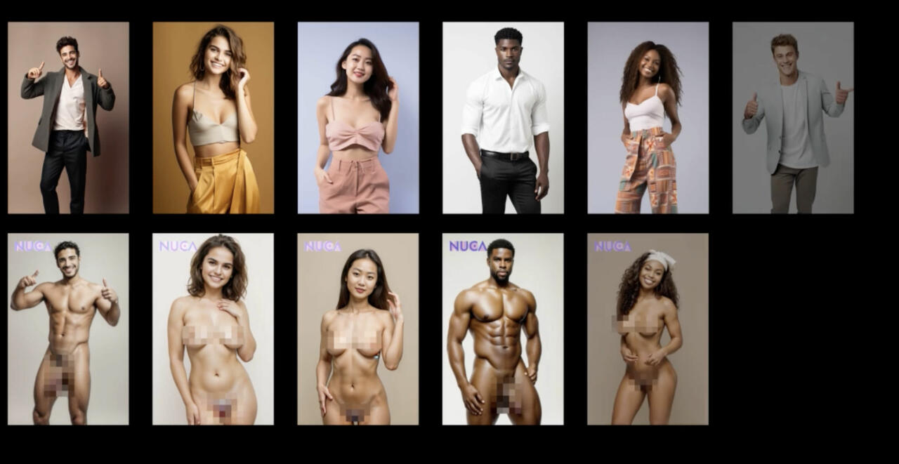 Aplicaciones para desnudar ropa