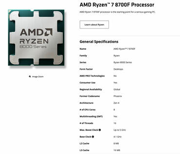 Ryzen 7 8700F