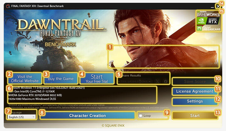 Final Fantasy XIV Dawntrail Benchmark kostenlos downloaden Final Fantasy XIV Dawntrail Benchmark kostenlos downloaden
