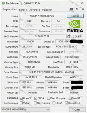 NVIDIAs A100 in China
