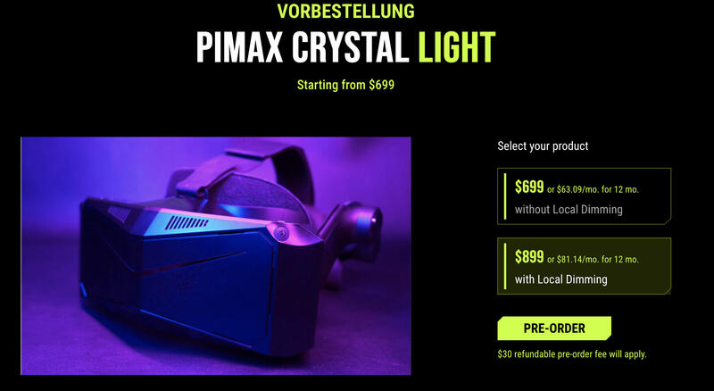 Pimax Crystal Light Pimax Crystal Light