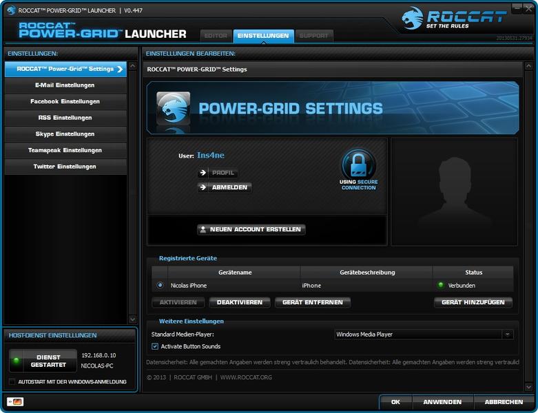 Power Grid Launcher Settings Power Grid Launcher Settings