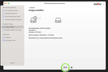 Stellar Photo Recovery Imageerstellung