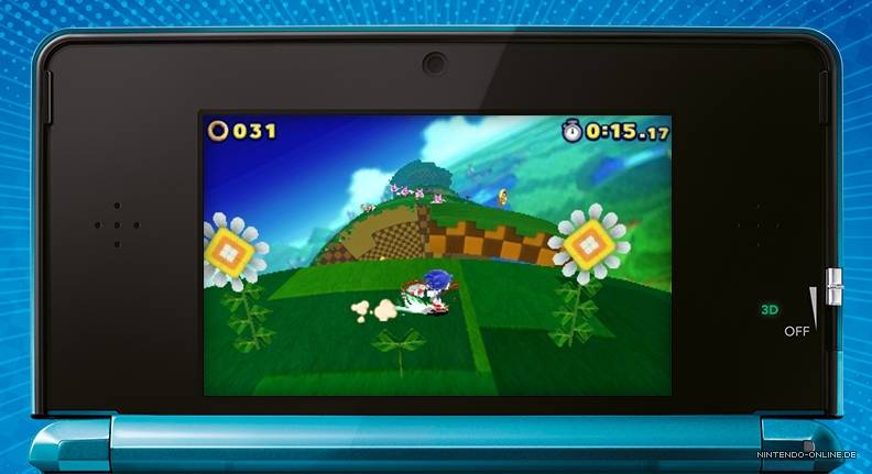 Sonic The Last World - Screenshot mit 3DS-Bildschirm Sonic The Last World - Screenshot mit 3DS-Bildschirm