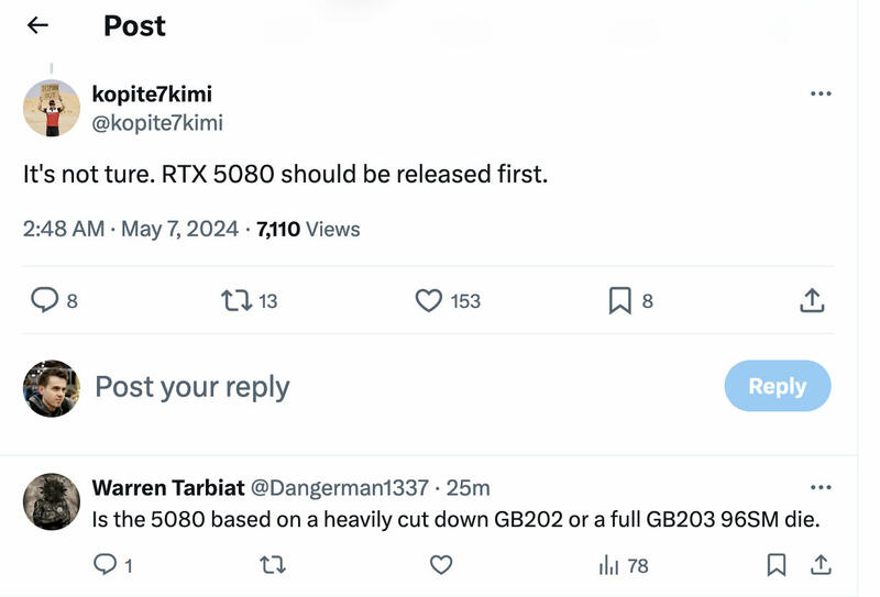 NVIDIA GeForce RTX 5080 Release NVIDIA GeForce RTX 5080 Release