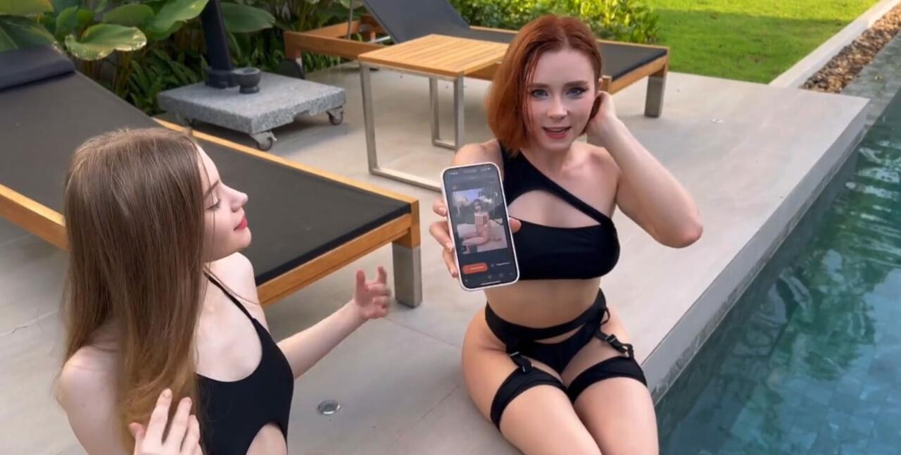 Sweetie Fox Video mit Werbung für Nudify-App offline