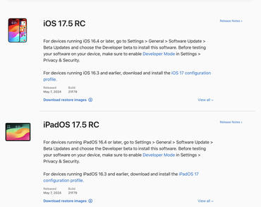 iOS 17.5 und iPadOS 17.5 bringen wichtige Neuerungen für Nutzer