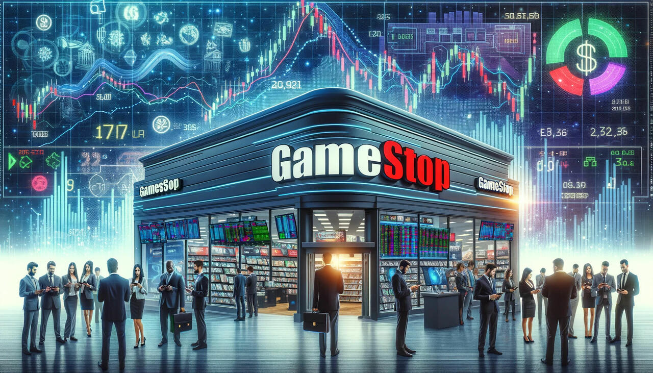 GameStop-Aktie geht durch die Decke  Bild © DALL-E