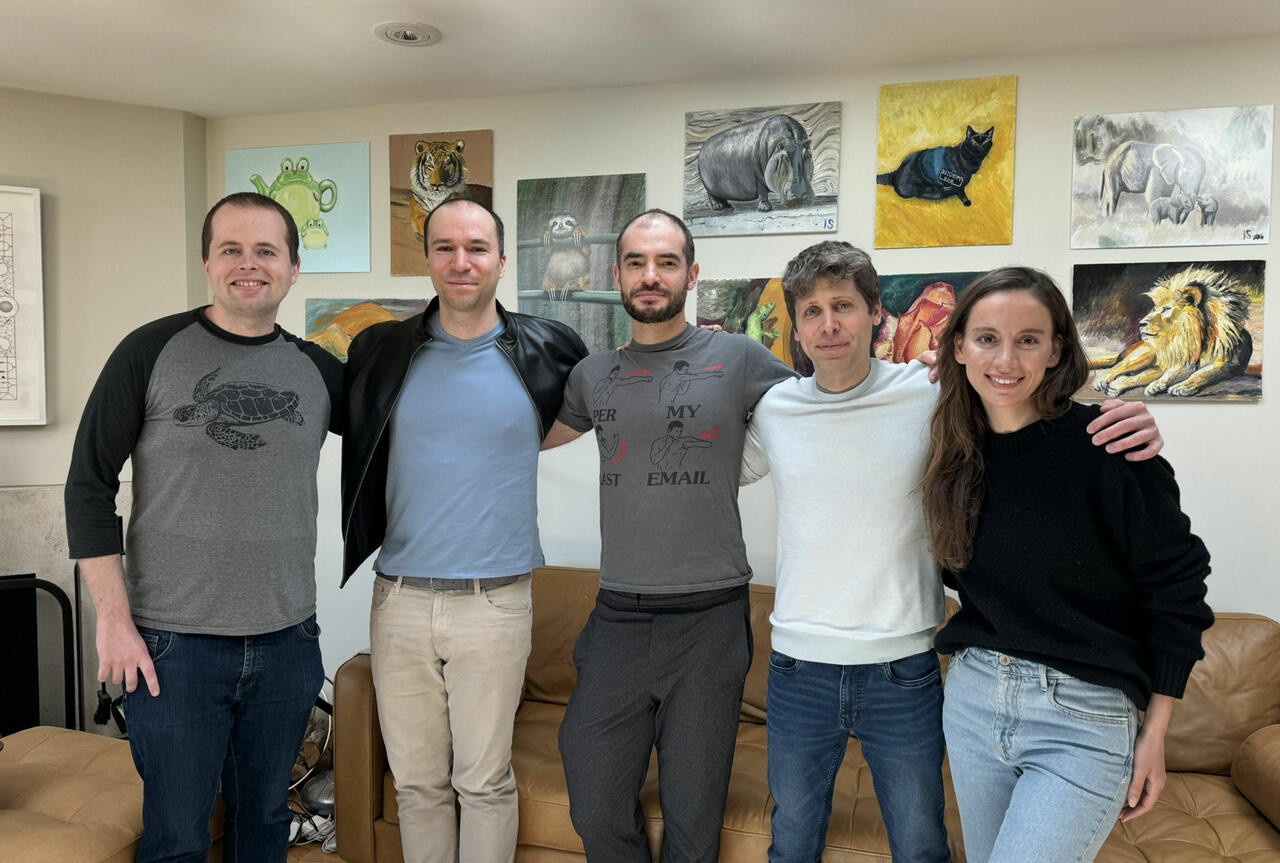 Ilya Sutskever und Altman sowie andere von OpenAI  Bild © Ilya Sutskever