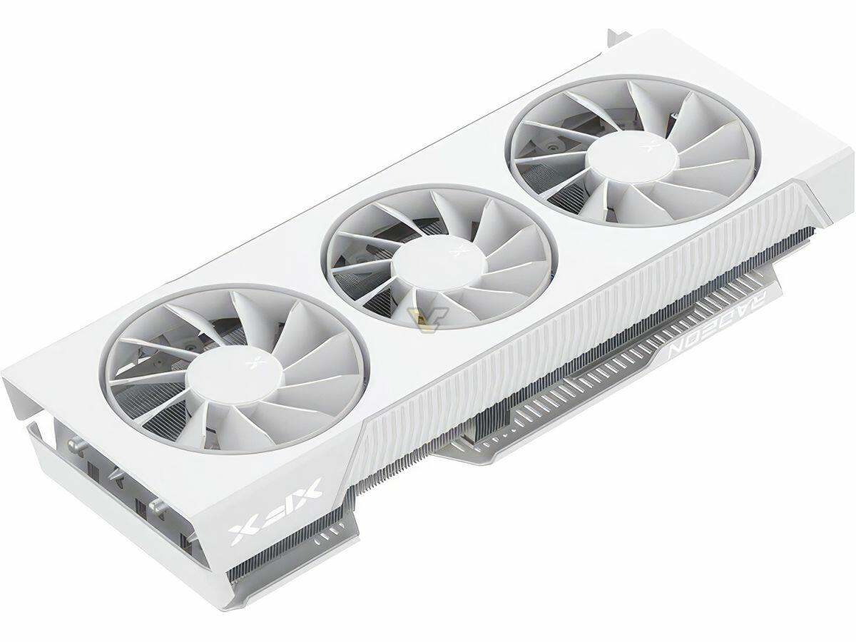 Weiße Grafikkarten: AMD der Radeon RX 7800 XT und RX 7900 GRE von XFX  Bild © Videocardz/XFX
