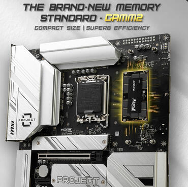 MSI Z790-Motherboard ertstmals mit neuem DDR5-CAMM2-Speicher gezeigt