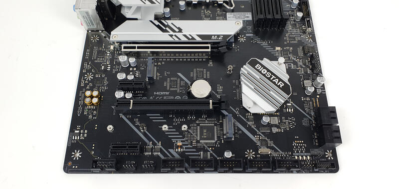 Biostar B760A-Silver - Mainboard unten Biostar B760A-Silver - Mainboard unten