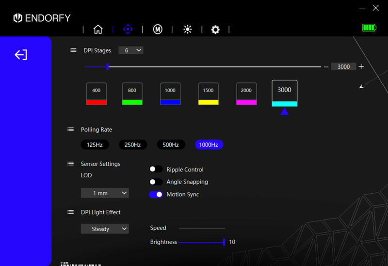 ENDORFY LIV Plus Wireless Software DPI Einstellungen ENDORFY LIV Plus Wireless Software DPI Einstellungen
