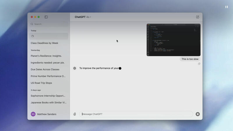 ChatGPT für macOS 1 ChatGPT für macOS 1