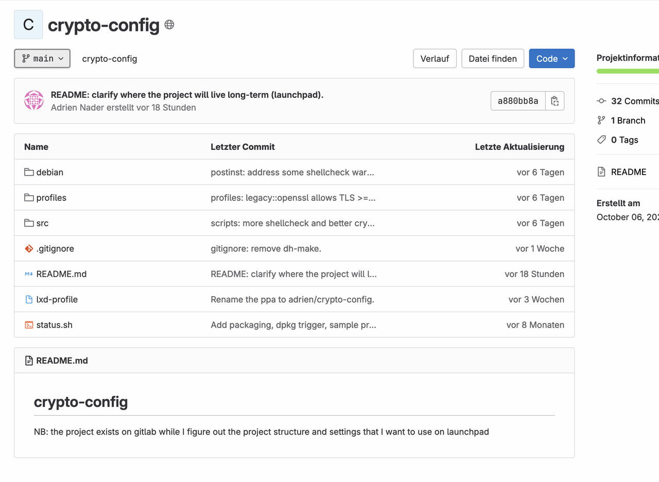 Crypto-Config  Bild © Git