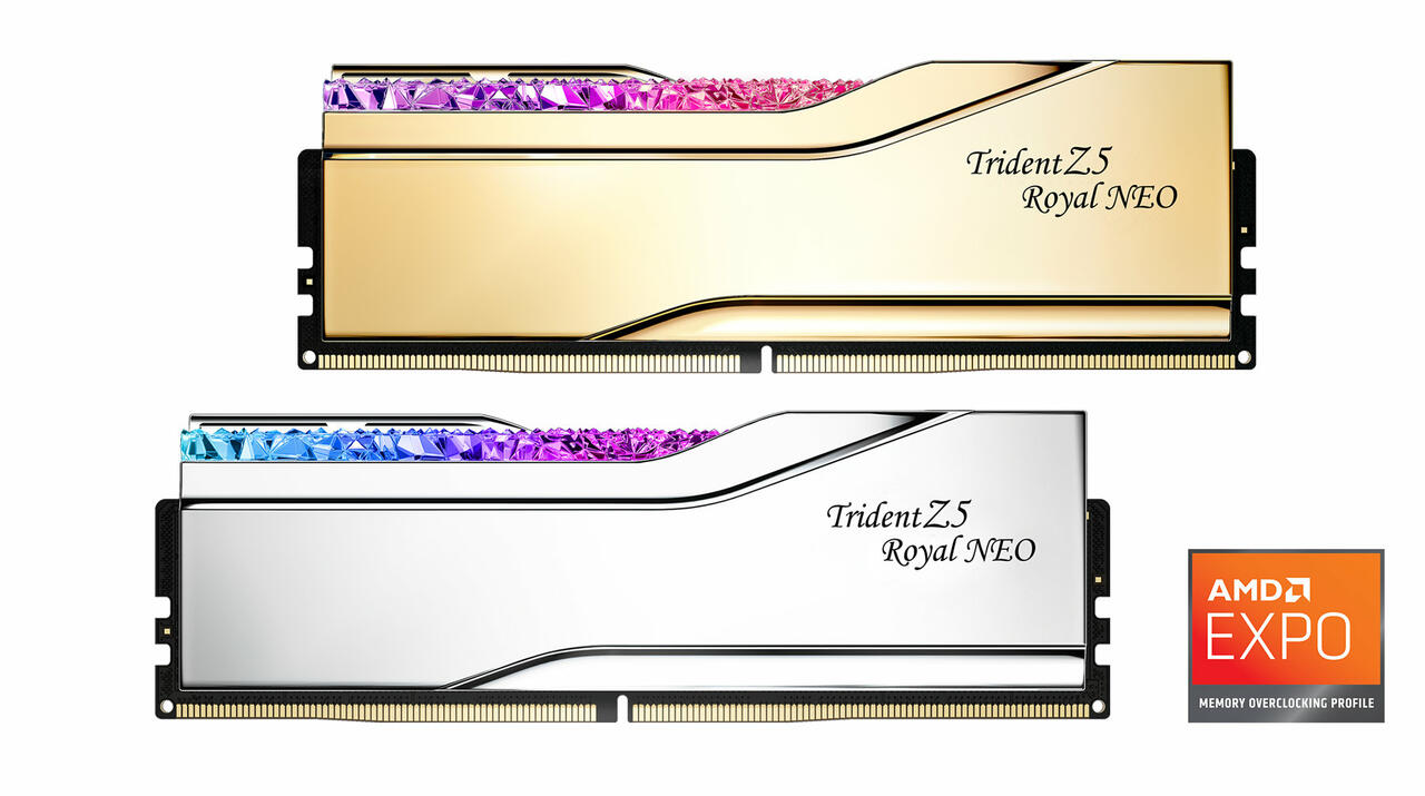 G.SKILL DDR5-8000 RAM mit AMD EXPO- Trident Z5 Royal Neo  Bild © G.SKILL
