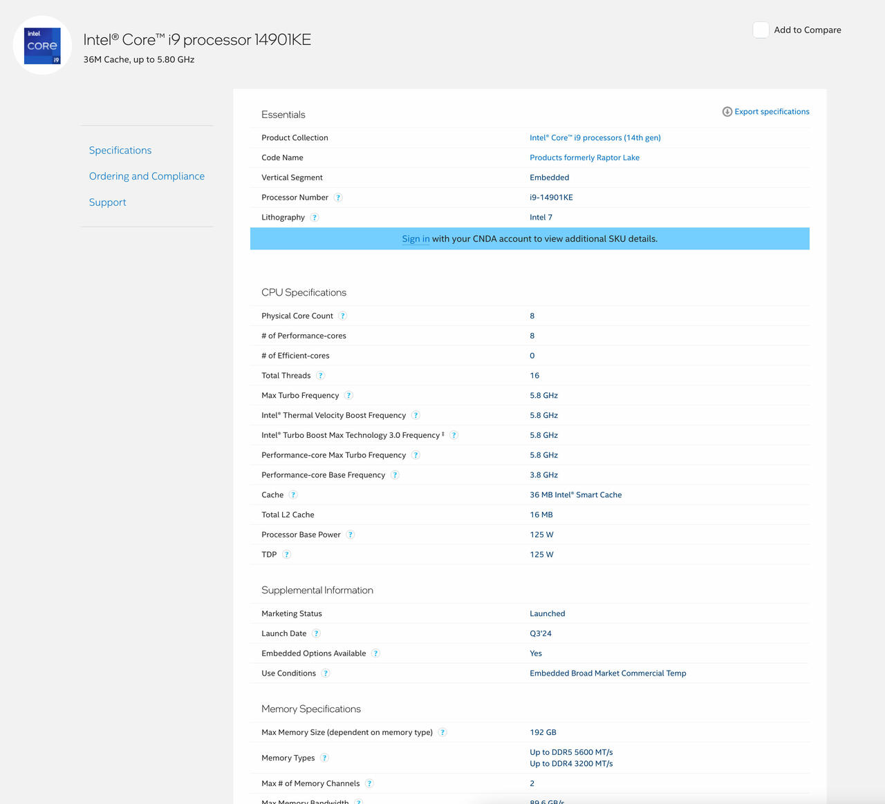 Neue Prozessoren der 14. Generation ohne Efficient-Kerne  Bild © Intel