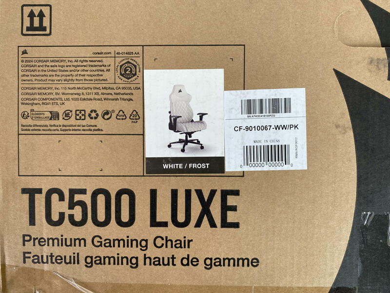 Corsair TC500 LUXE 001 Verpackung