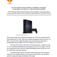 Pressemitteilung PS4