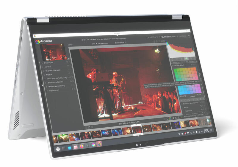 TUXEDO-InfinityFlex 14 gefaltet als Tablet TUXEDO-InfinityFlex 14 gefaltet als Tablet