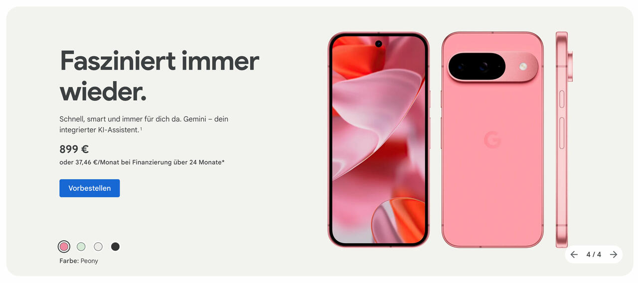 Pixel 9, Pixel 9 Pro, Pixel 9 Pro XL  Bild © Google