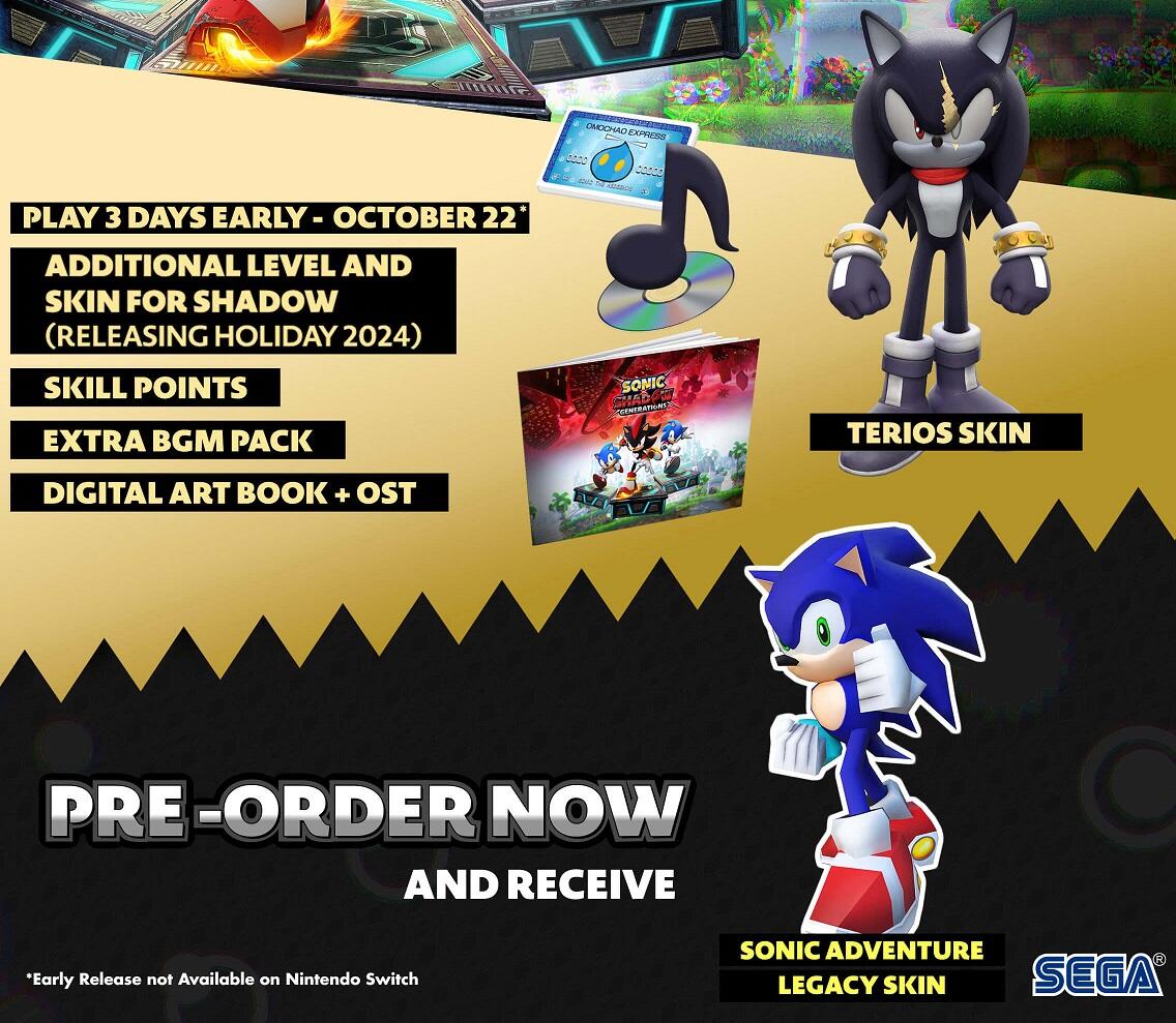 Shadow X Sonic Generations  Bild © Sega