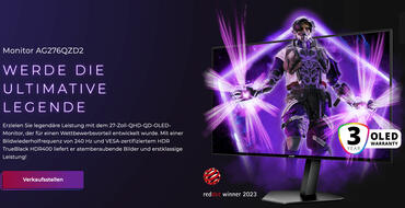 AGON PRO AG276QZD2 und AGON PRO AG326UD QD-OLED-Gaming-Monitore vorgestellt