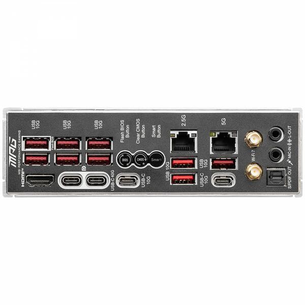 MSI MPG Z890 Carbon Anschlüsse MSI MPG Z890 Carbon Anschlüsse