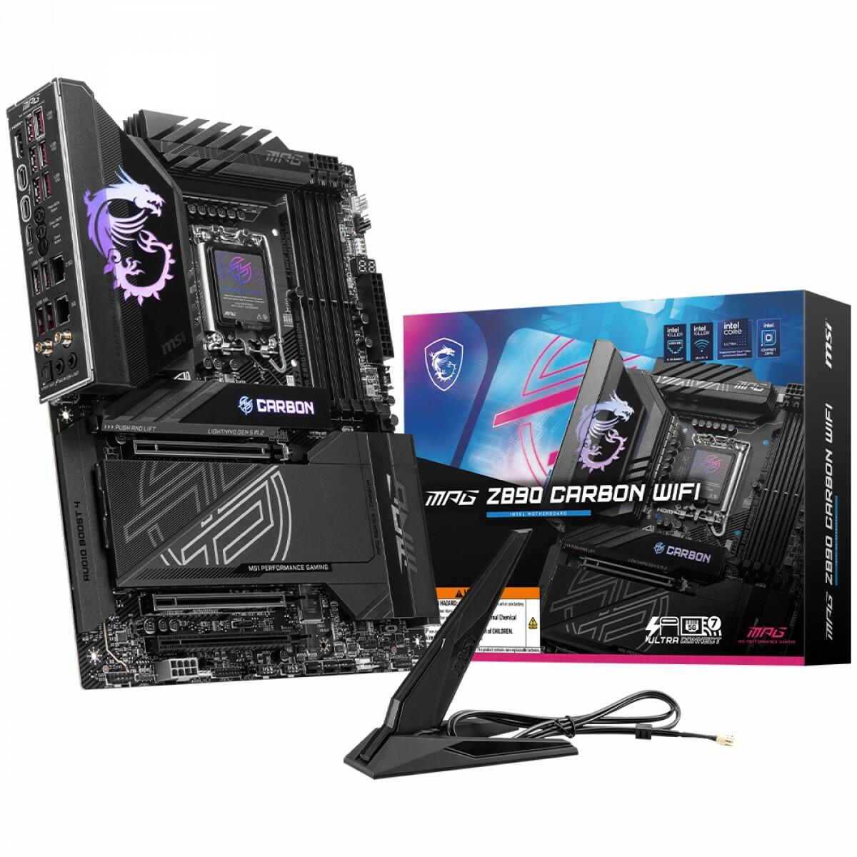 MSI MPG Z890 Carbon Verpackung  Bild © @momomo_us auf X
