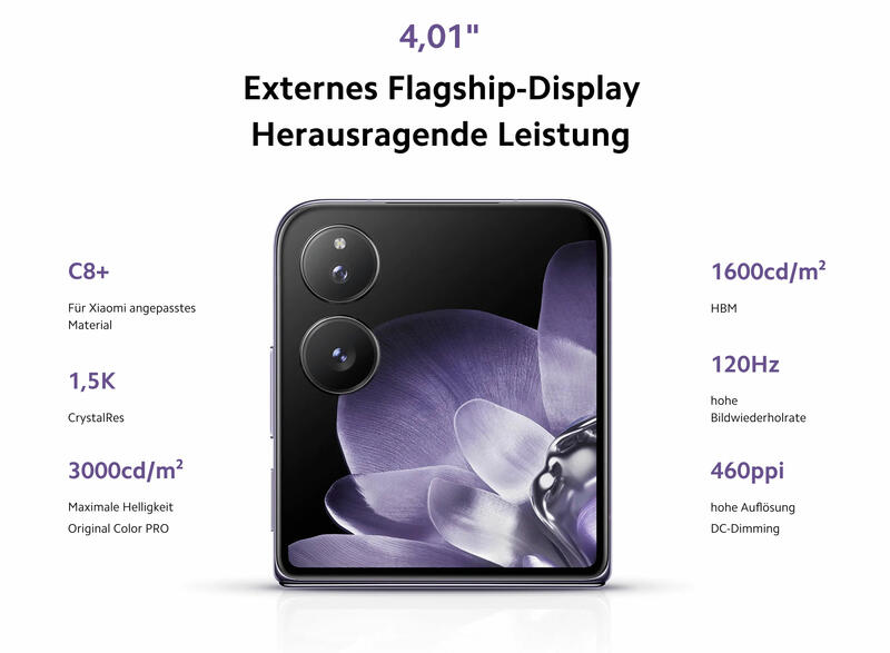 Xiaomi MIX Flip Features Xiaomi MIX Flip Features