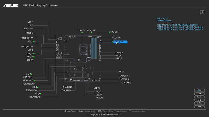 ASUS PRIME X870 P BIOS Q Dashboard ASUS PRIME X870 P BIOS Q Dashboard
