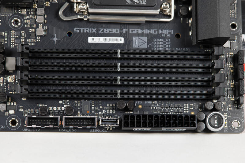 ASUS ROG Strix Z890 F Gaming WIFI RAM DIMM Slots ASUS ROG Strix Z890 F Gaming WIFI RAM DIMM Slots
