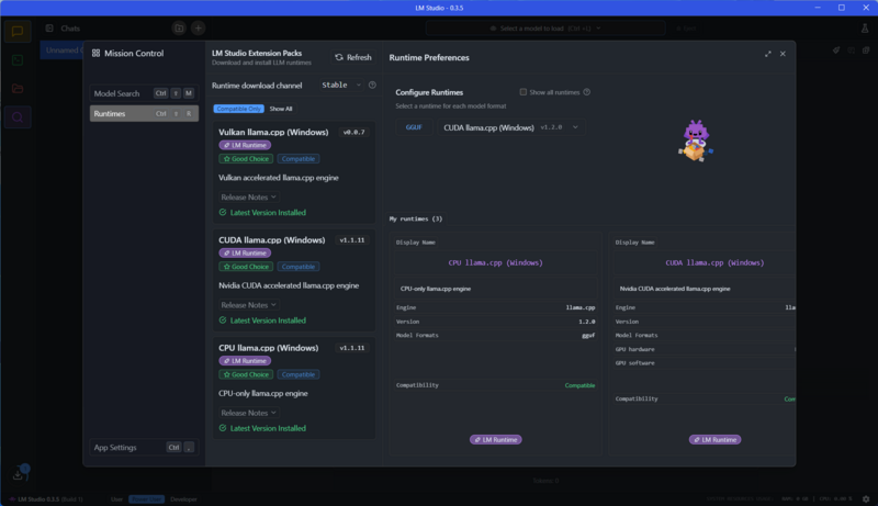 LM Studio Runtimes Support LM Studio Runtimes Support