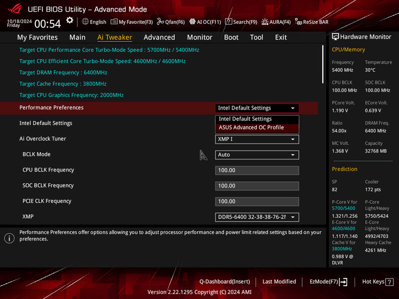 ASUS ROG Strix Z890 F Gaming WIF BIOS Ai Tweaker ASUS ROG Strix Z890 F Gaming WIF BIOS Ai Tweaker