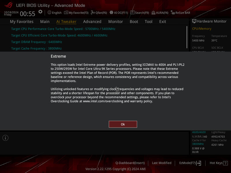 ASUS ROG Strix Z890 F Gaming WIF BIOS Extreme Profil ASUS ROG Strix Z890 F Gaming WIF BIOS Extreme Profil